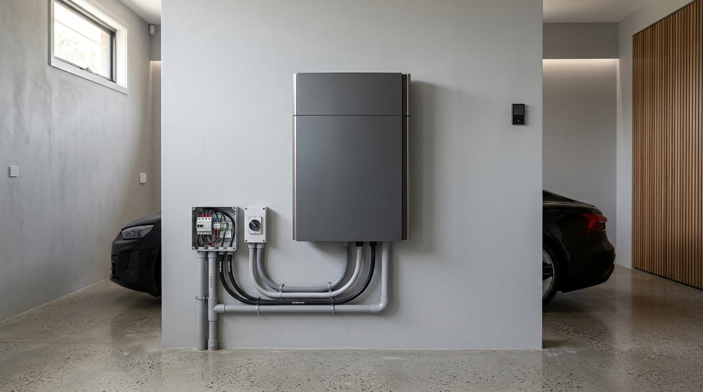 A home battery storage unit